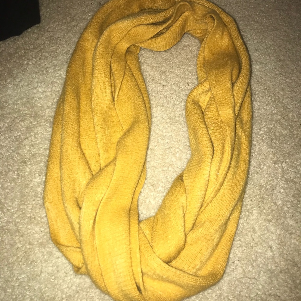 Mustard infinity scarf